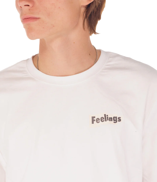 FEELINGS Baby Tee Shirt - White