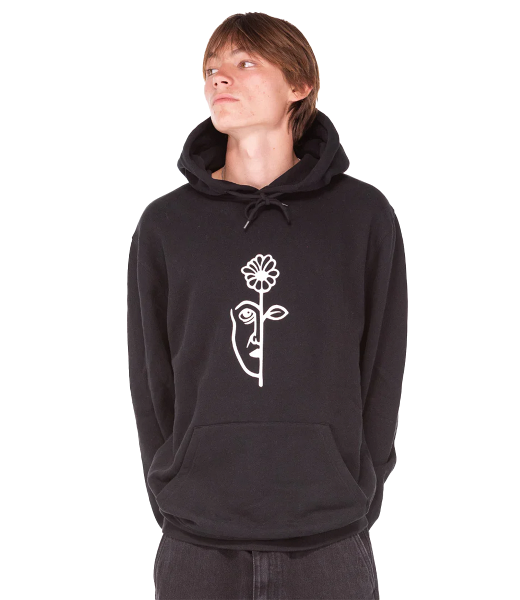 FEELINGS Split Hoodie - Black