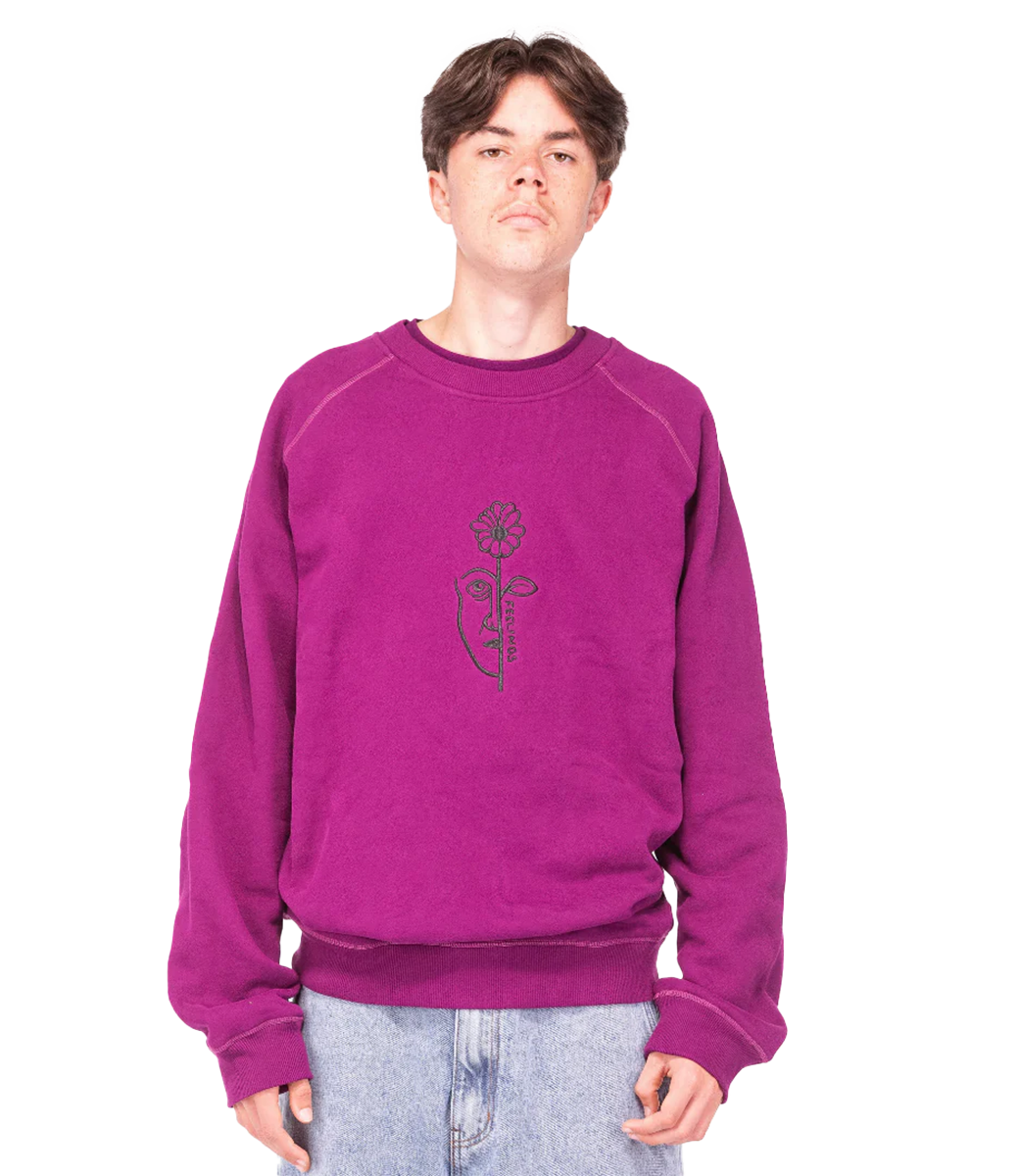 FEELINGS Brea Crew - Purple