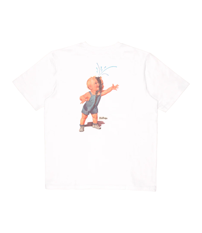 FEELINGS Baby Tee Shirt - White