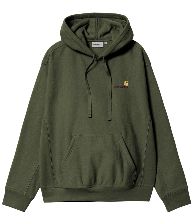 CARHARTT WIP Hooded American Script Sweat - Tarragon