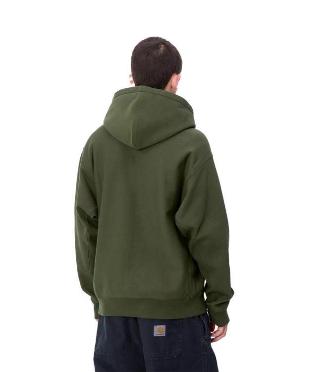 CARHARTT WIP Hooded American Script Sweat - Tarragon
