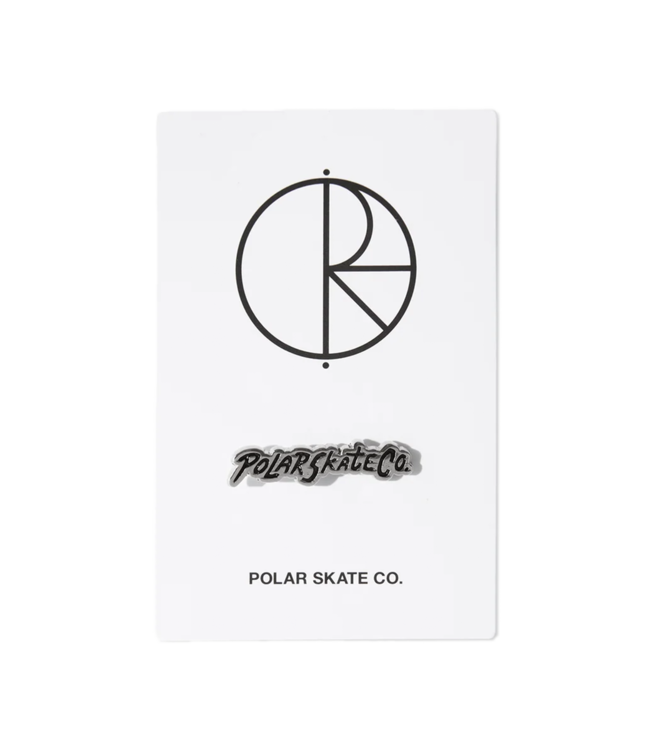 POLAR Surf Logo Pin - Silver/Black
