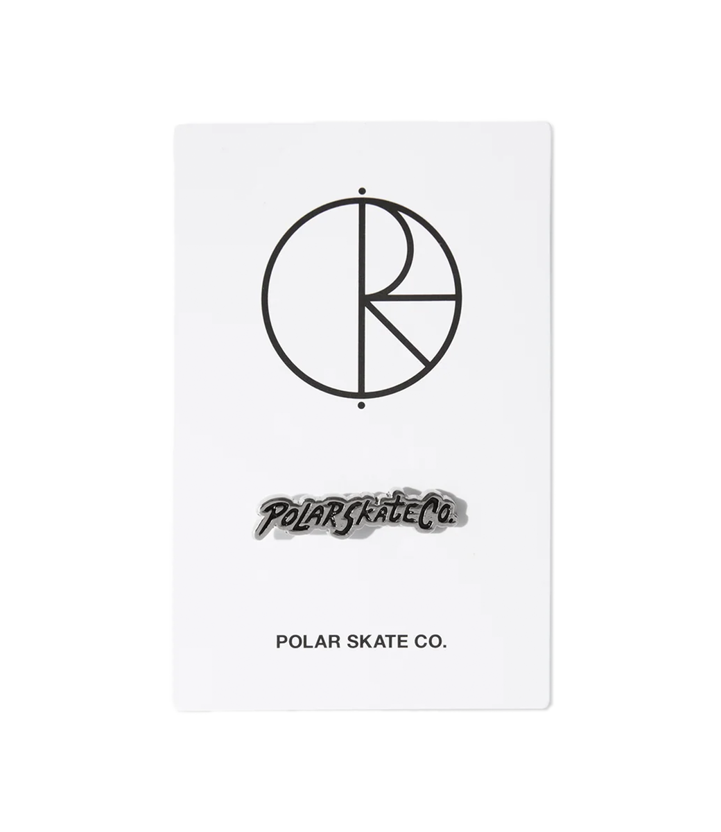POLAR Surf Logo Pin - Silver/Black