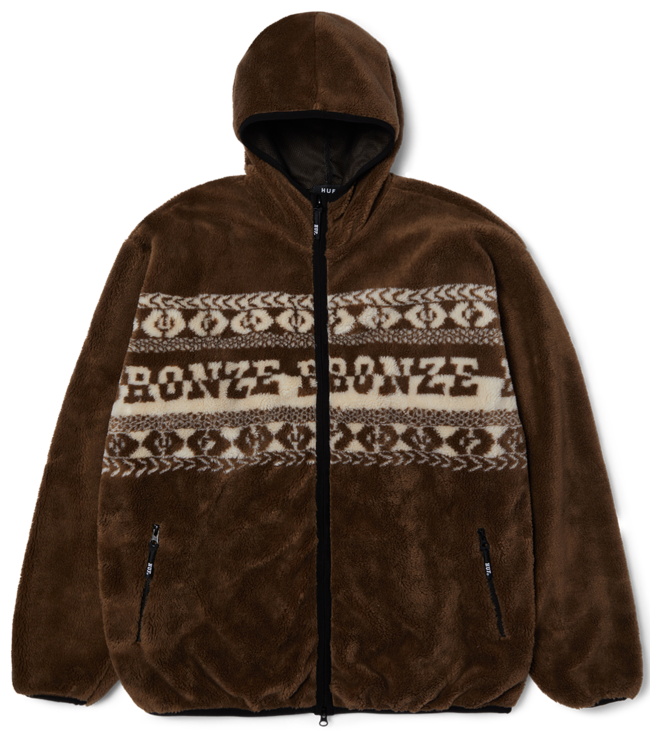 HUF Huf X Bronze High Pile Fleece - Brown