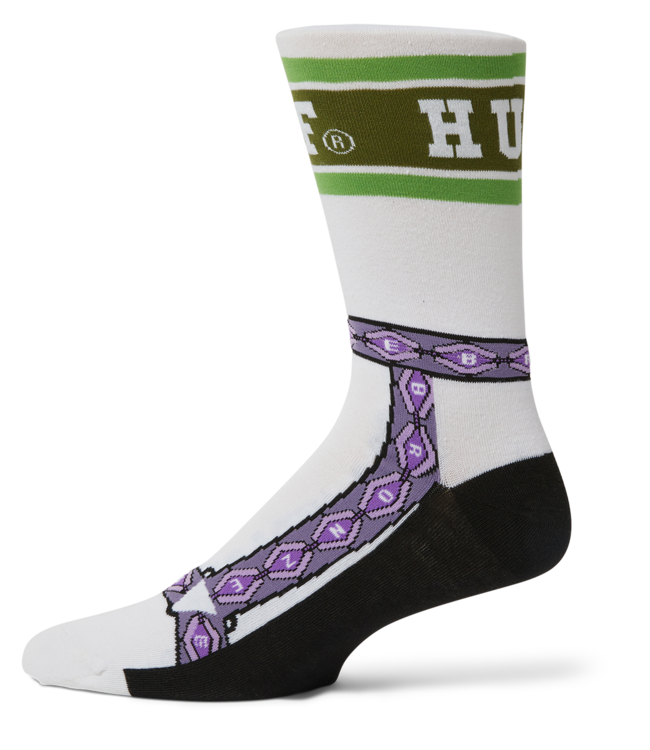HUF Granola Crew Sock - White