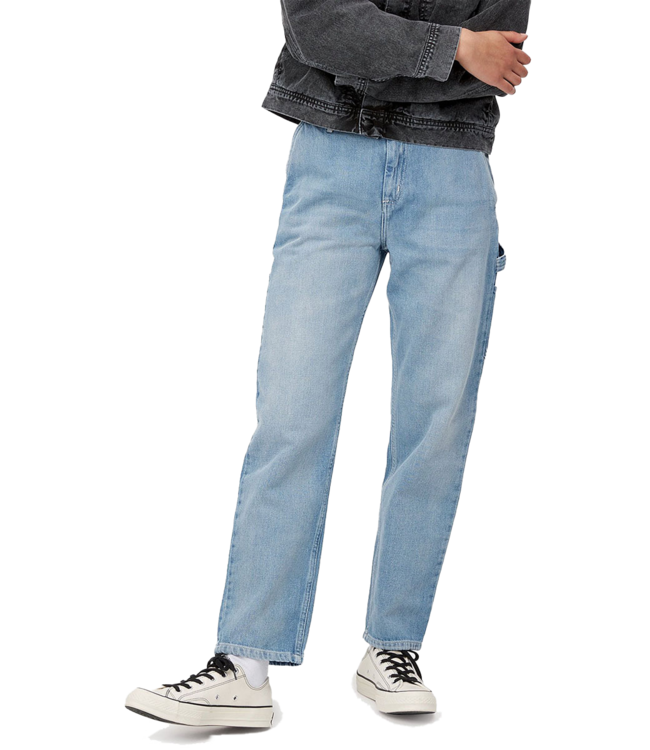 CARHARTT WIP W' Pierce Pant - Blue/Light Stone Washed