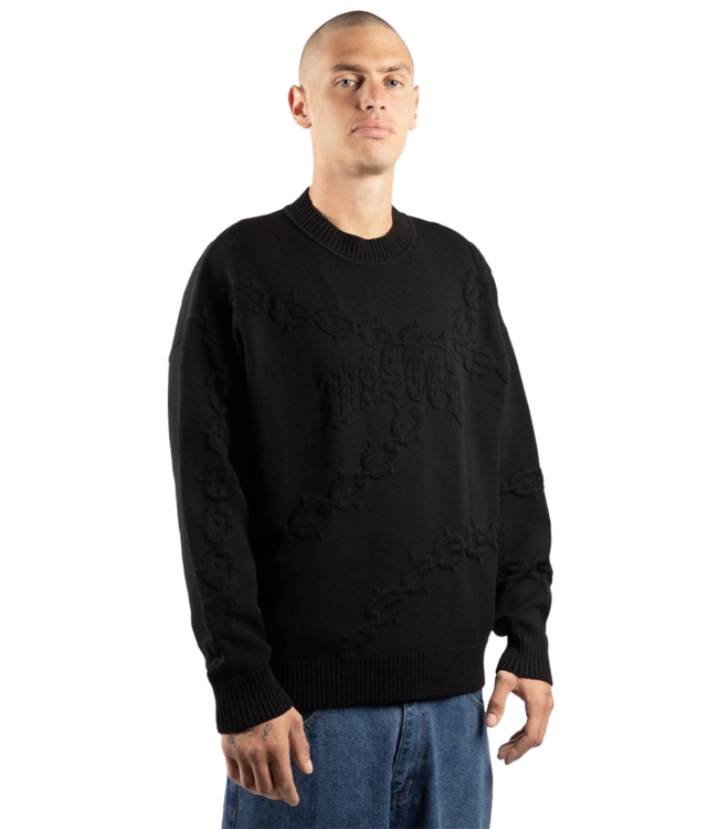 WASTED PARIS Chrome Sweater - Black