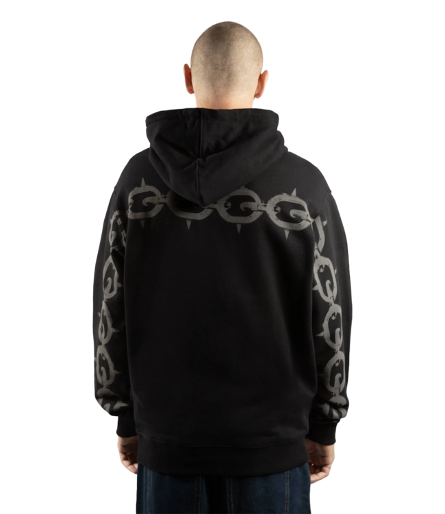 WASTED PARIS Chrome Zip Hoodie - Black