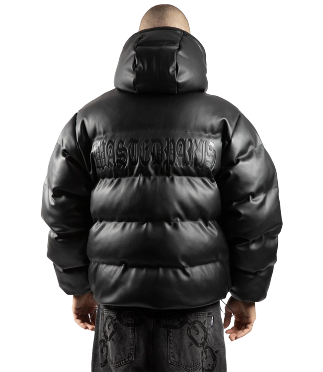 WASTED PARIS Kingdom Hooded Puffer Jacket - Black