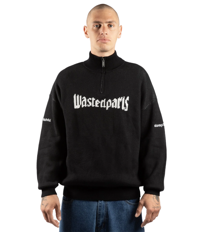 WASTED PARIS United Trucker Sweater - Black