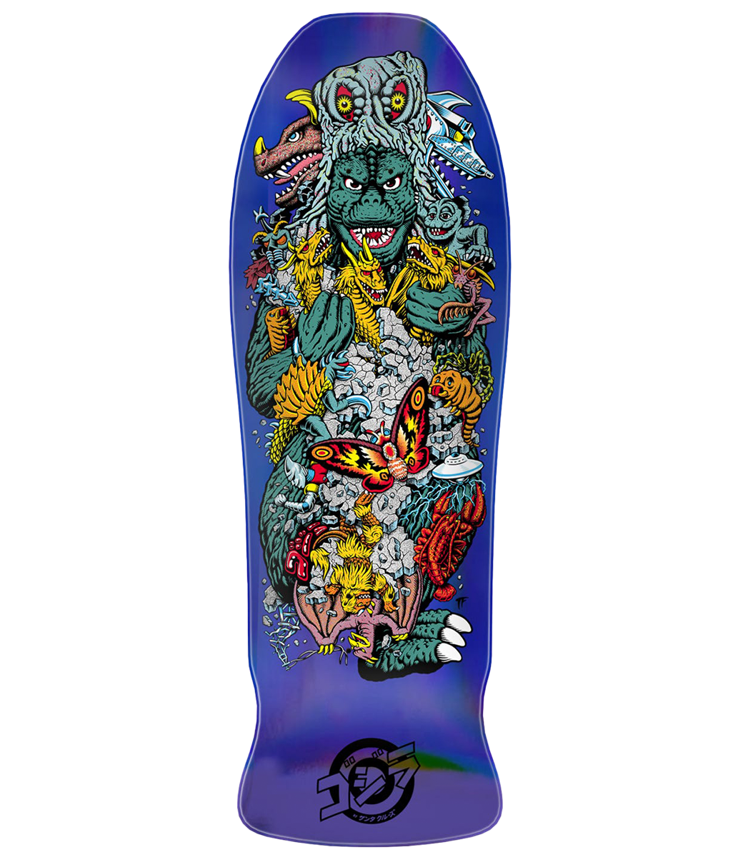 SANTA CRUZ Godzilla Kaiju Roskopp Deck