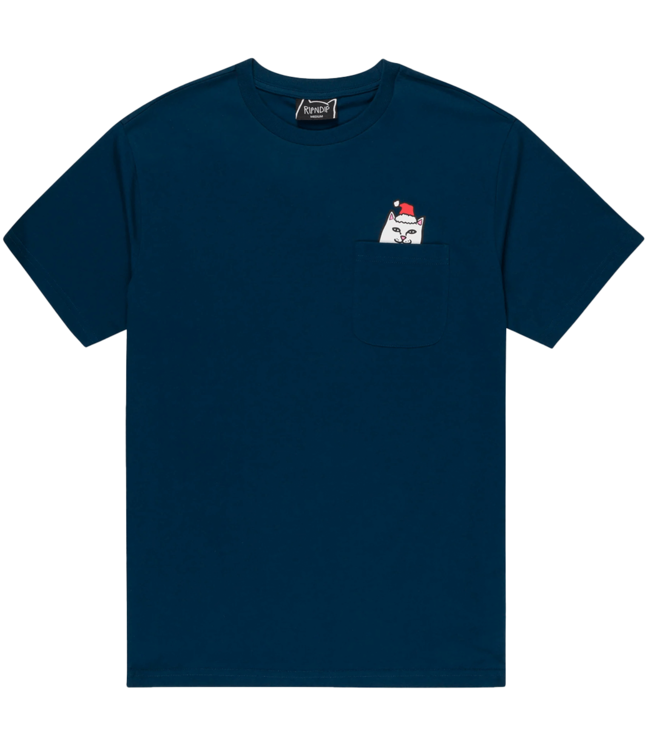 RIPNDIP Secret Santa Pocket Tee - Navy