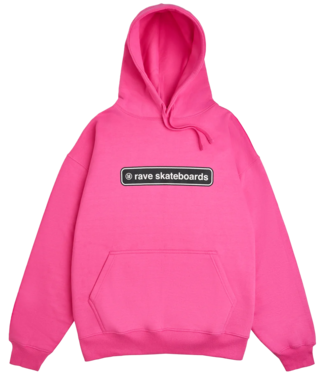 RAVE Core Logo Hoodie - Hot Pink