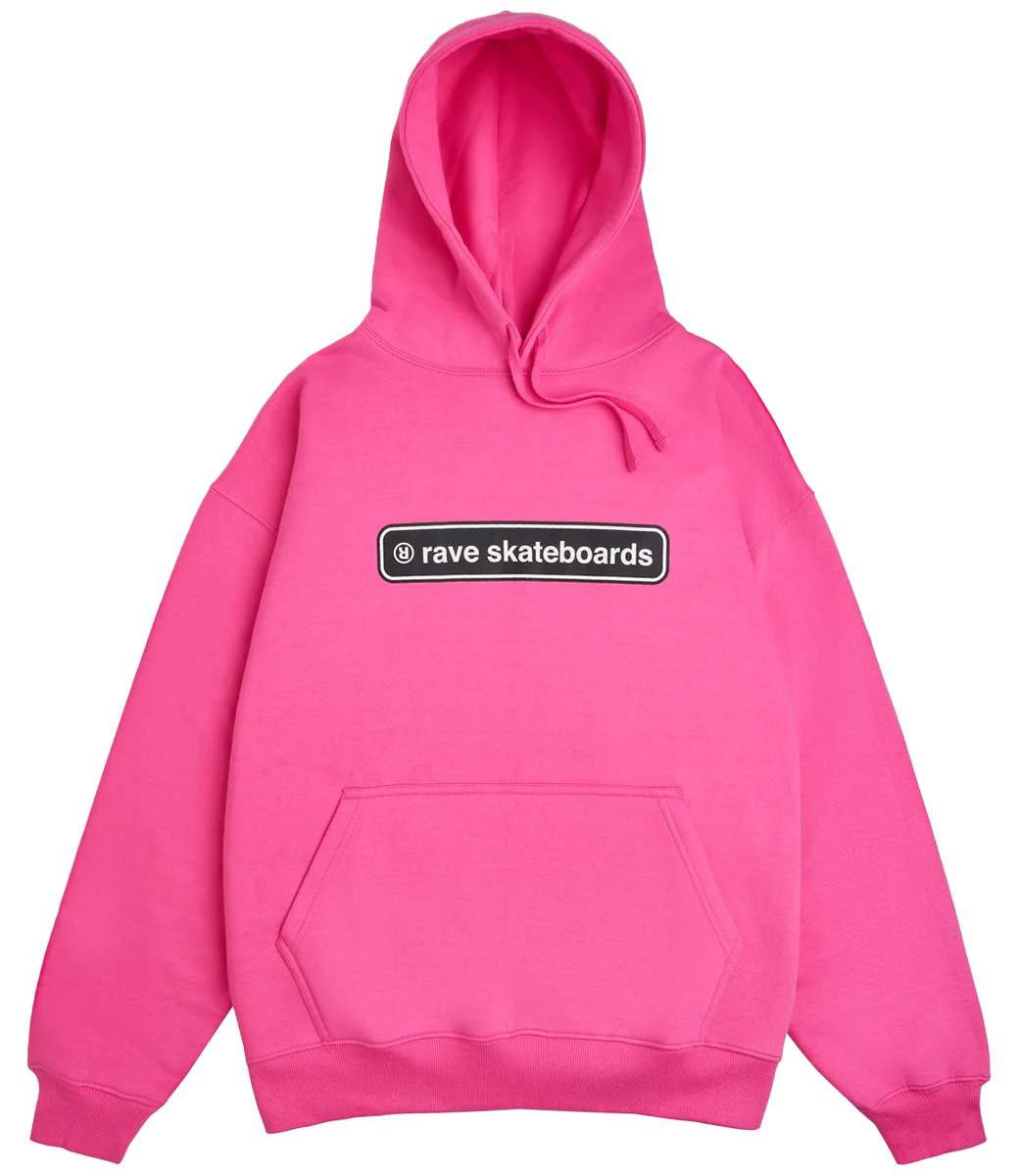RAVE Core Logo Hoodie - Hot Pink
