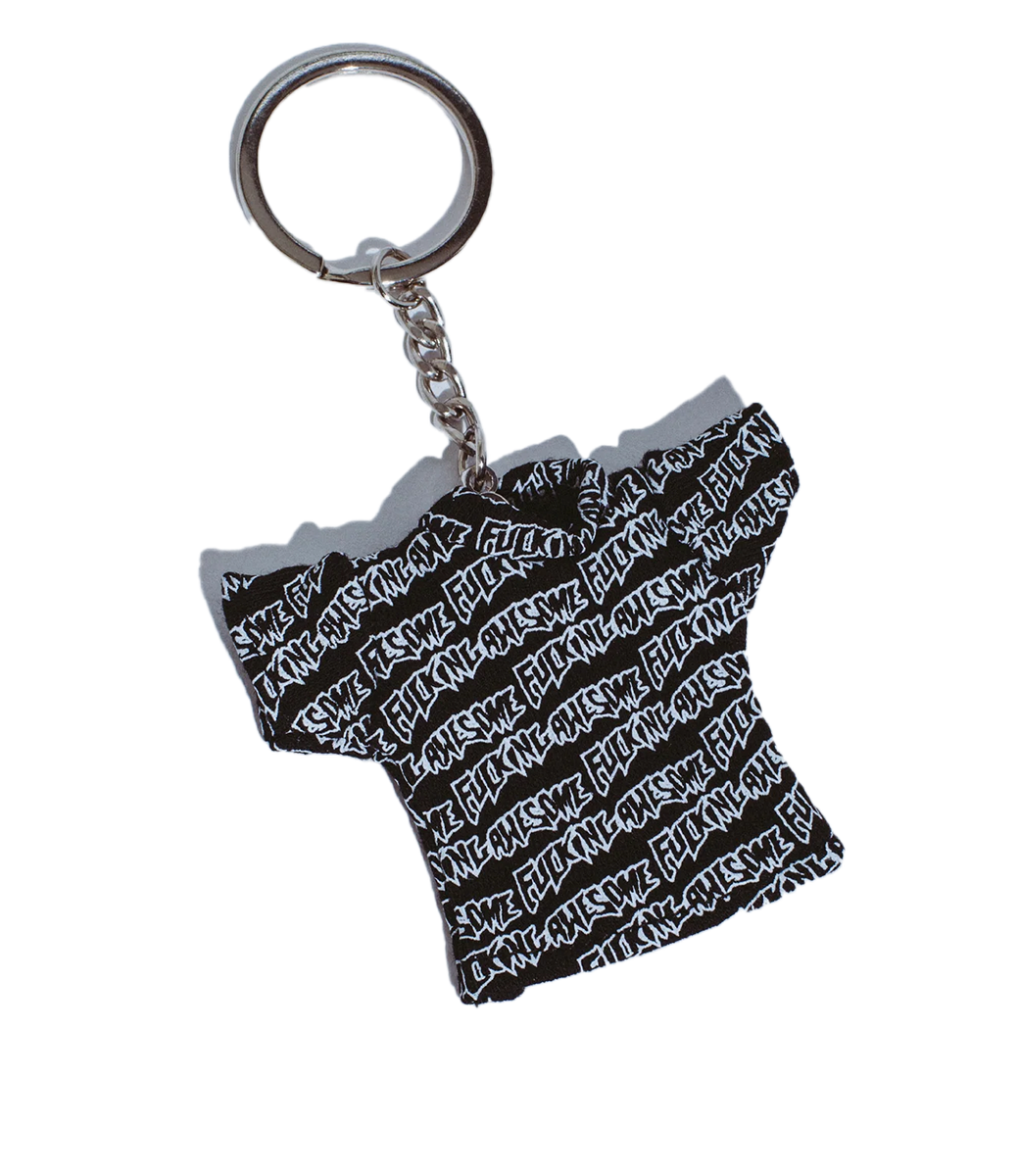 FUCKING AWESOME Stamp Logo T-Shirt Keychain - Black/White