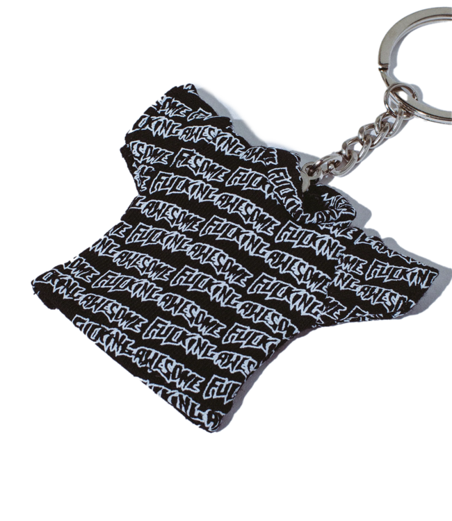 FUCKING AWESOME Stamp Logo T-Shirt Keychain - Black/White