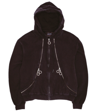 FUCKING AWESOME Zippers Hoodie - Washed Black