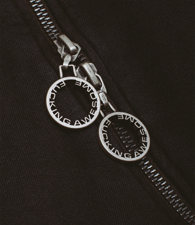 FUCKING AWESOME Zippers Hoodie - Washed Black