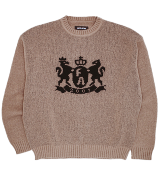 FUCKING AWESOME Crest Sweater - Brown