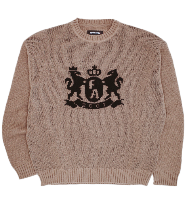 FUCKING AWESOME Crest Sweater - Brown