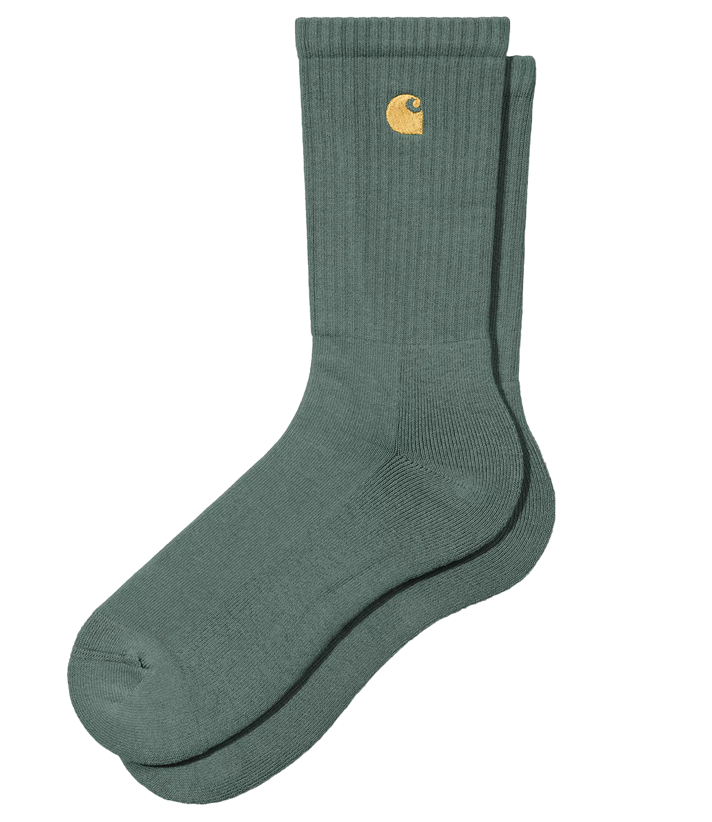 CARHARTT WIP Chase Socks - Silver Pine/Gold