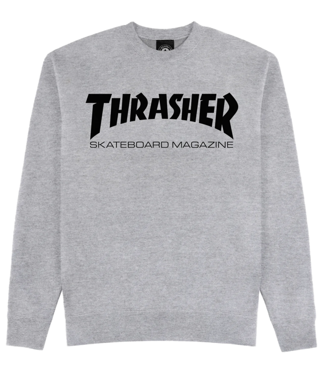 THRASHER Thrasher Skate Mag Crew - Grey