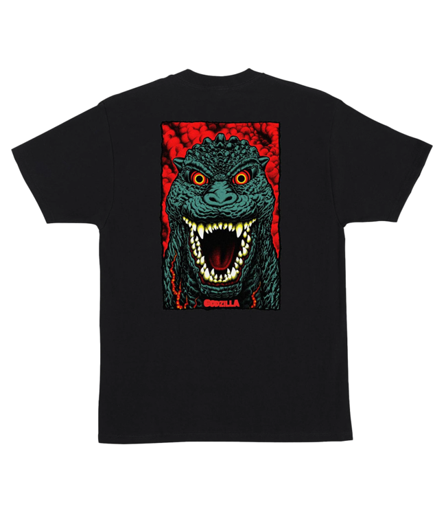 SANTA CRUZ Godzilla Destroyer Stripes T-Shirt - Black