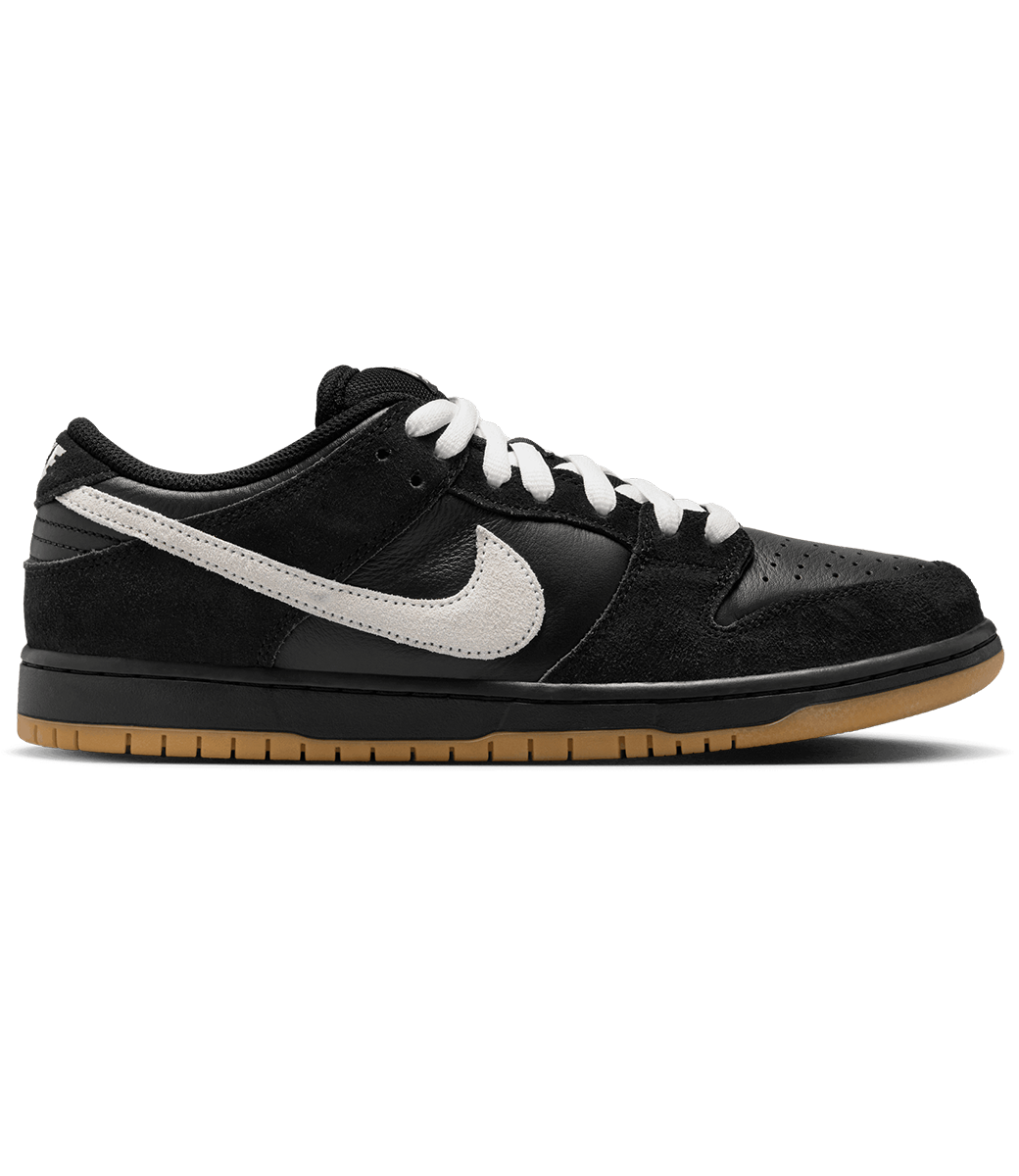 NIKE SB Dunk Low Pro - Black/White-Black-Gum Light Brown