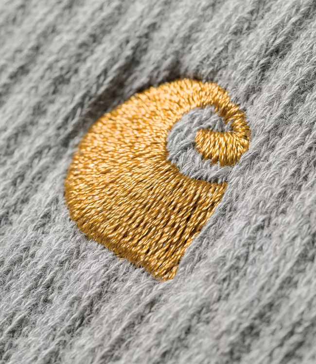 CARHARTT WIP Chase Socks - Grey Heather/Gold