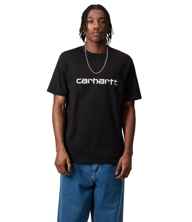 CARHARTT WIP S/S Script T-Shirt - Black/White
