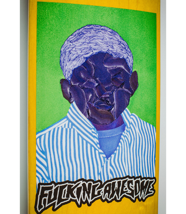 FUCKING AWESOME Louie Lopez Painted By Ranee Henderson Deck