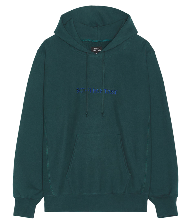 SCI-FI FANTASY Logo Hood - Dark Moss