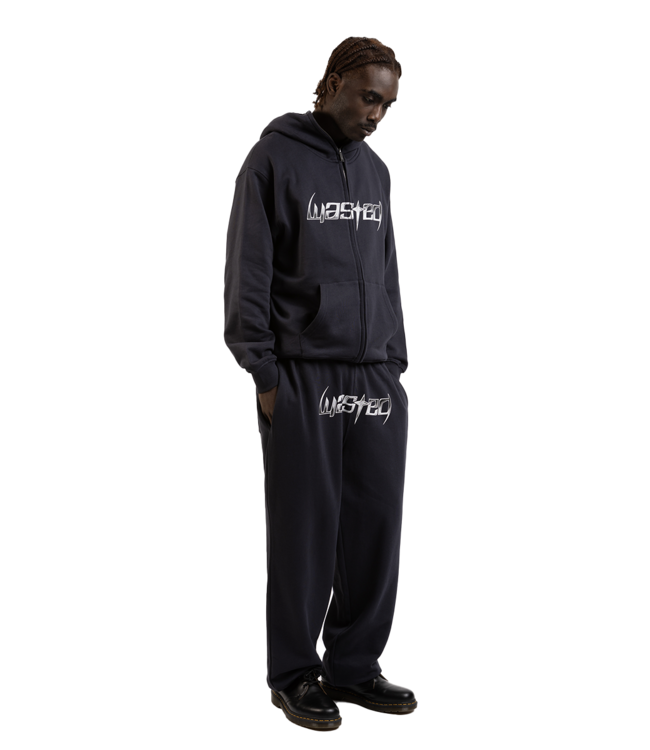 WASTED PARIS Blade Balaclava Zip Hoodie - Night Blue