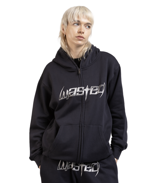 WASTED PARIS Blade Balaclava Zip Hoodie - Night Blue