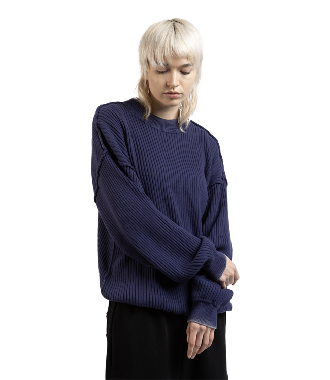 WASTED PARIS Legacy Rib Sweater - Light Blue