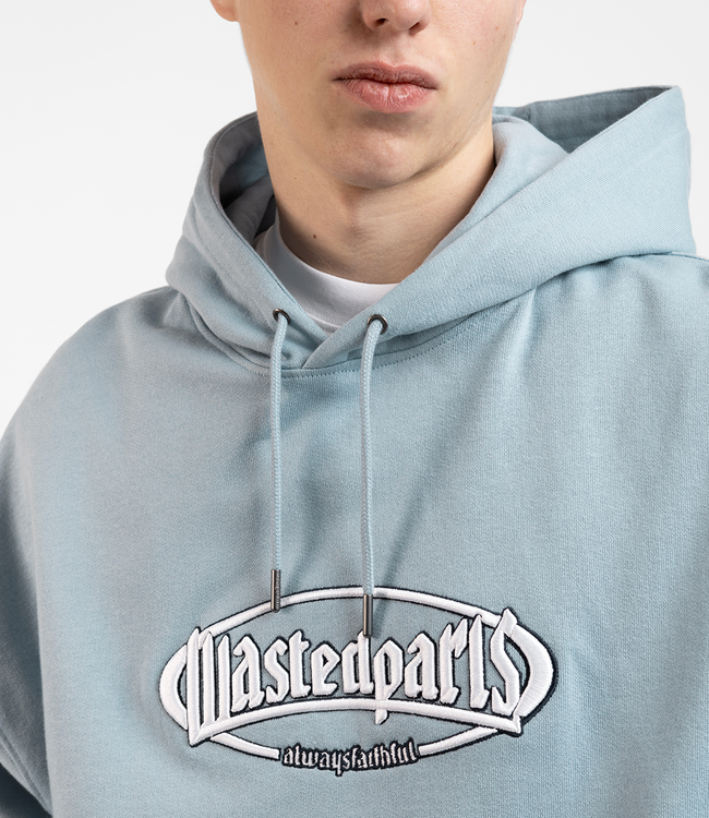 WASTED PARIS Yard Boxy Hoodie - Light Blue