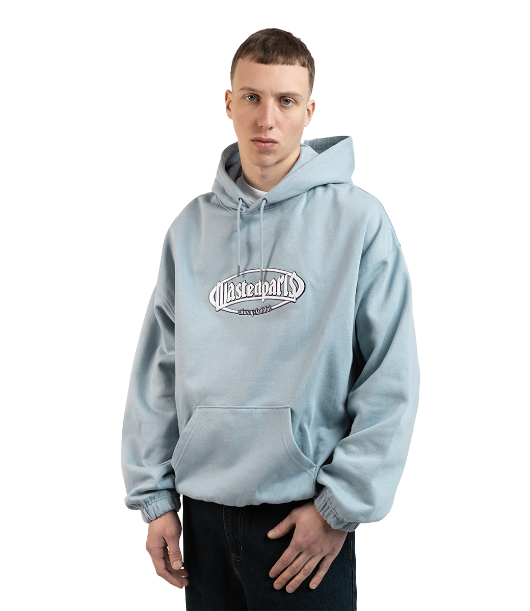 WASTED PARIS Yard Boxy Hoodie - Light Blue