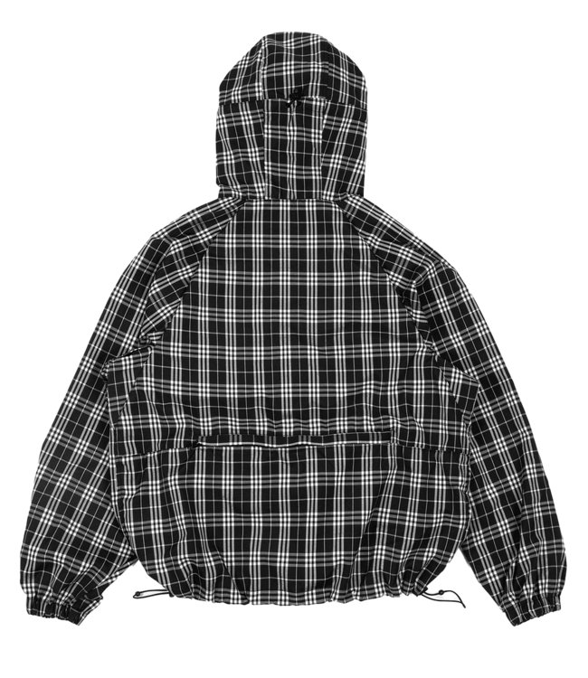WASTED PARIS Yard Tartan Windbreaker - Black/White