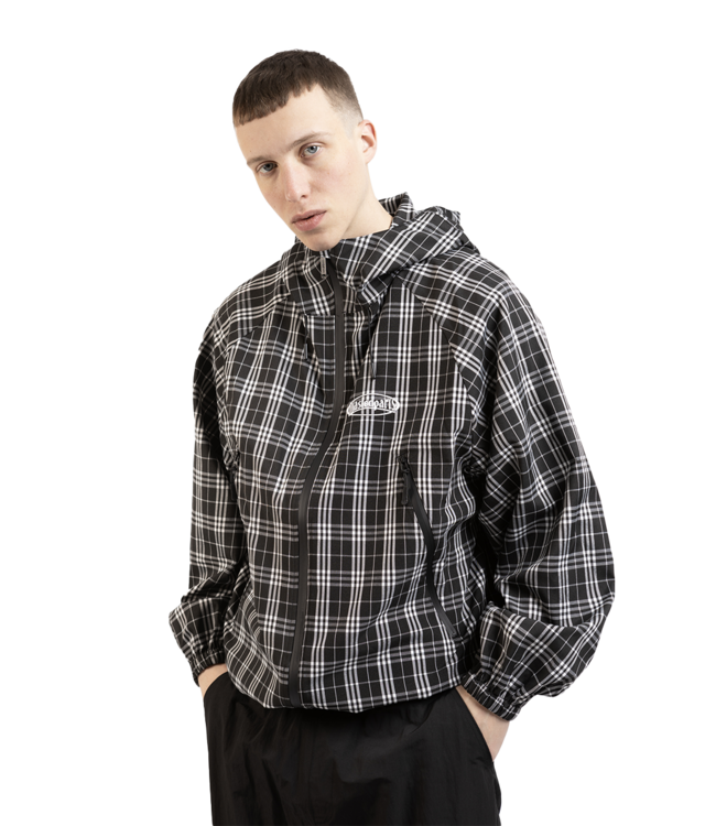 WASTED PARIS Yard Tartan Windbreaker - Black/White
