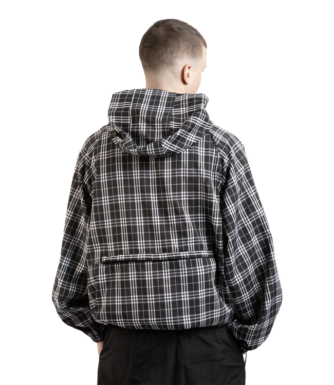 WASTED PARIS Yard Tartan Windbreaker - Black/White
