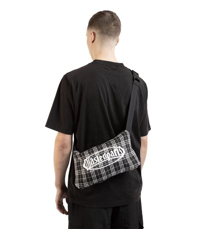 WASTED PARIS Yard Tartan Windbreaker - Black/White