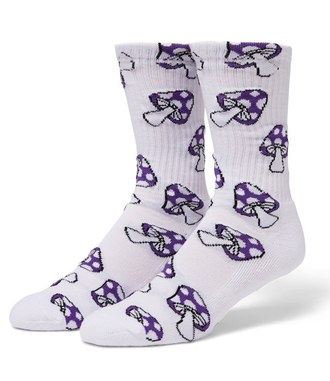 HUF Shrooms Crew Sock - Purple