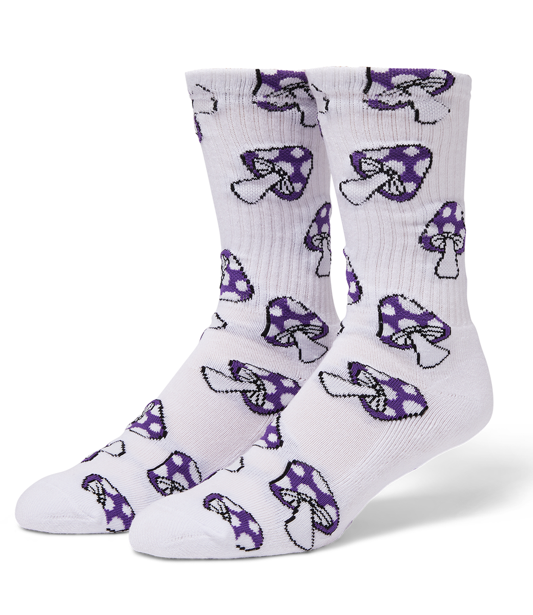 HUF Shrooms Crew Sock - Purple