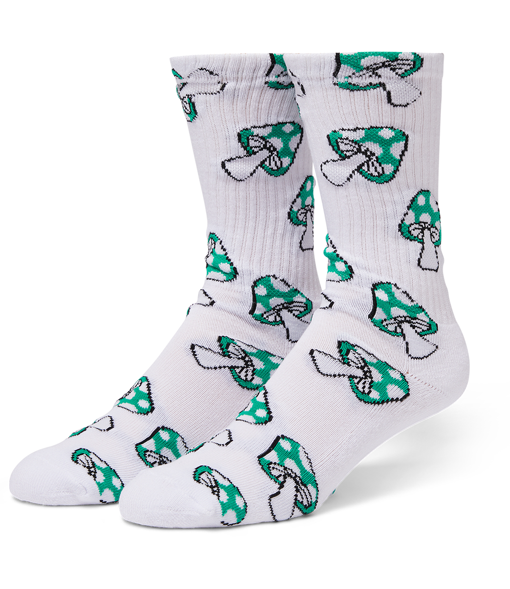 HUF Shrooms Crew Sock - Green