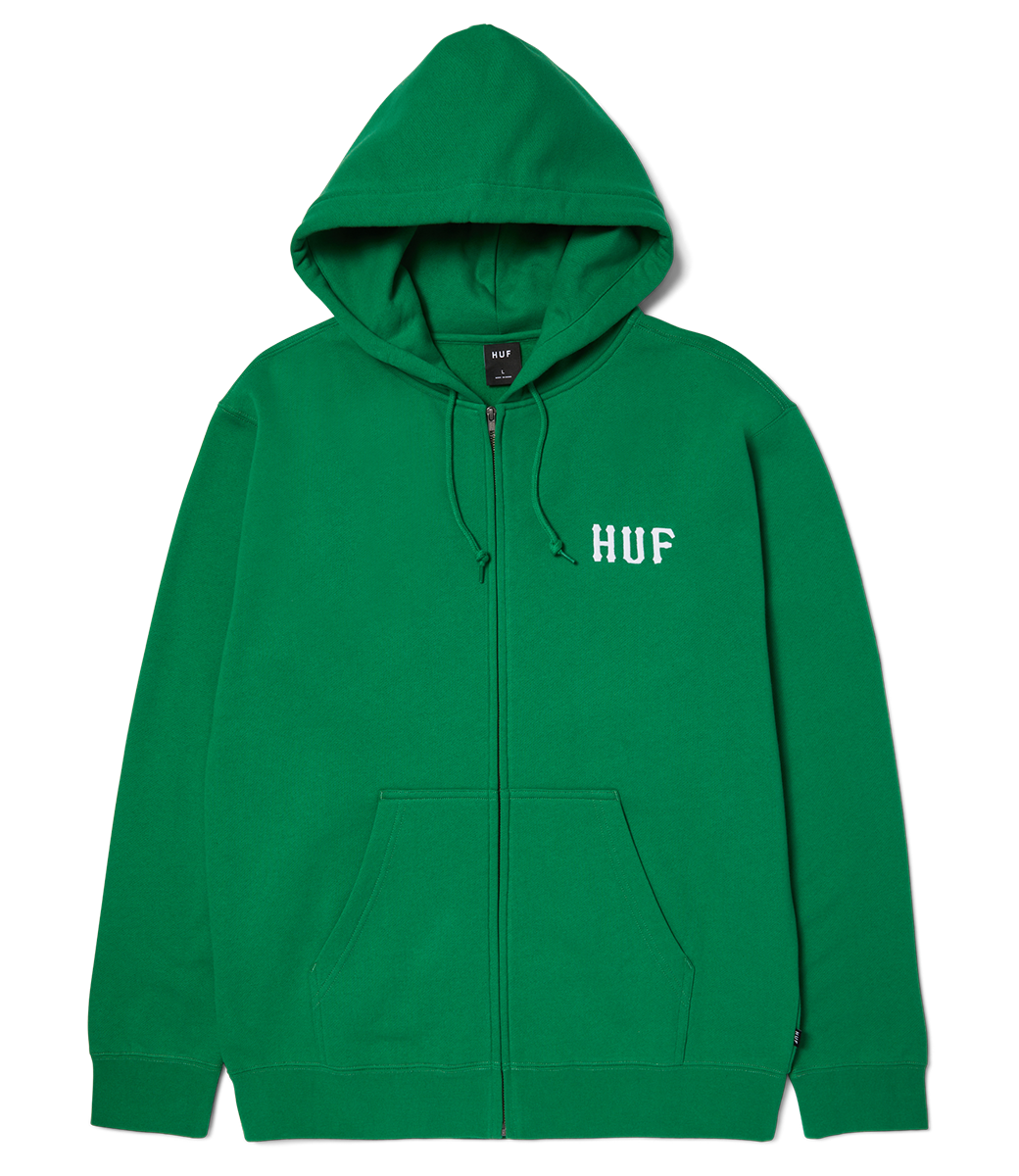 HUF Huf Set Classic Logo Zip Hoodie - Clover