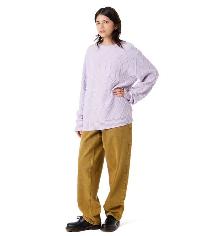 HUF Grid Crewneck Sweater - Dust Purple