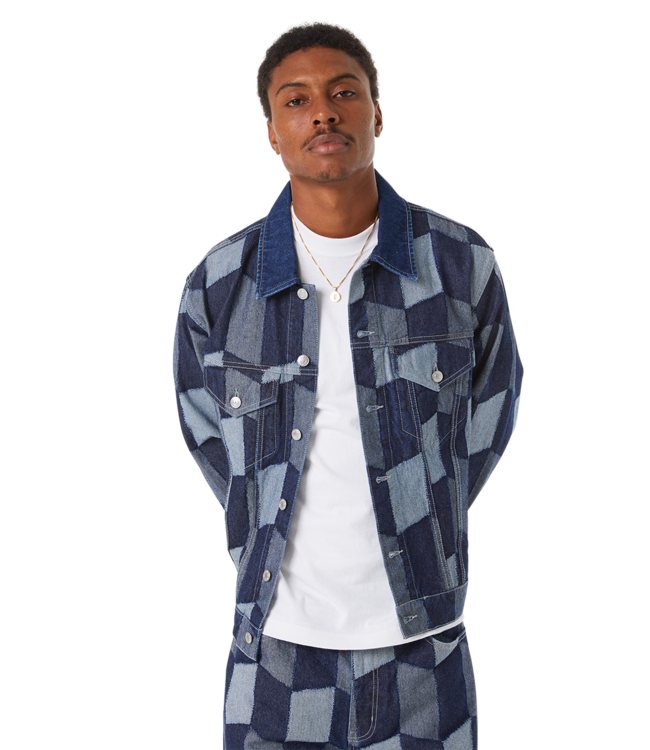 HUF Patchwork Denim Jacket - Denim