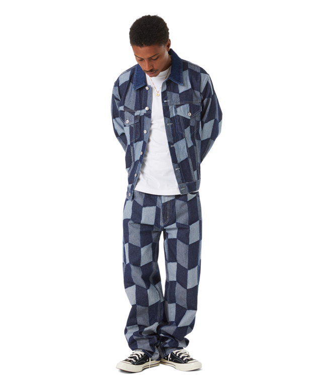 HUF Patchwork Denim Jacket - Denim