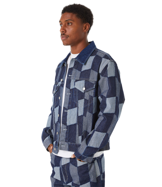 HUF Patchwork Denim Jacket - Denim